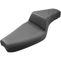Selle Saddlemen Step Up LS - Sportster à partir de 2004 avec réservoir de 17L - Noir avec surpiqûres