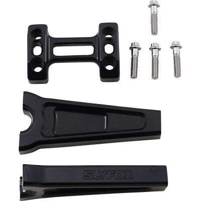 Riser 6" noir  droit pour guidon de 1"