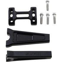 Riser 6" noir  droit pour guidon de 1"
