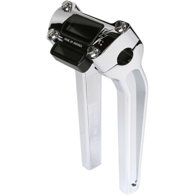 Chrome 9-1/2" Pullback Handlebar Riser With Gauge Cut Out