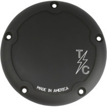 COVER DERBY 5-HOLE DISHED BLACK