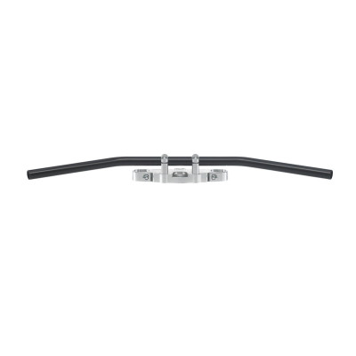HANDLEBAR DRAGBAR LONG STEEL Ø 25.4 BLACK, CABLE INDENT