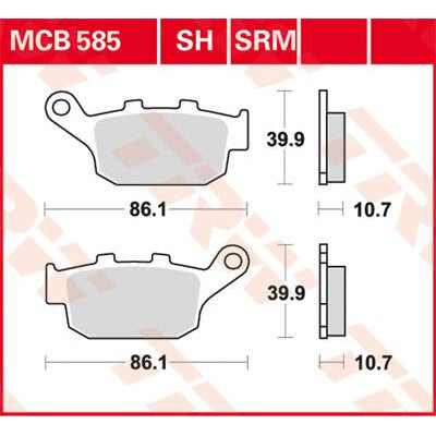 BRAKE PAD SH SINTER PERFORMANCE