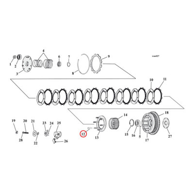 SPACERS CLUTCH HUB. -.450 INCH LONG