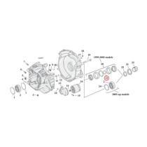Sprocket shaft bearing spacer shim .118"