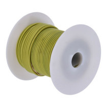 Wire on spool, 14 gauge. 100 ft. Yellow