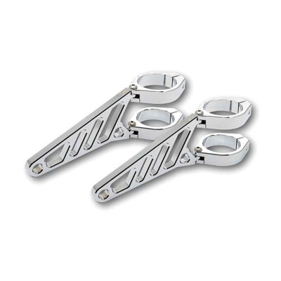Fingers, Adj. headlamp bracket assembly long 35-37mm. Chrome
