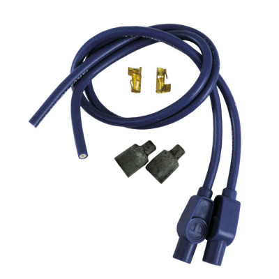 Taylor, 8mm universal metallic spark plug wire set. Blue
