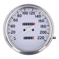 FL speedometer, ''36-40 face'', White. 1:1 KMH