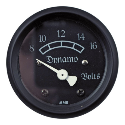 MMB 48mm Ultra mini volt meter classic black