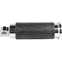 FOOT PEG FOLDING FLAME CHROME