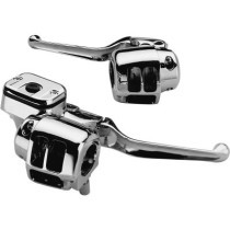  96-up Smooth Contour Hand Control Kit Without switches Chrome 9/16" 1" Cable Clutch Single Disc 