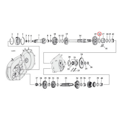 THRUST WASHER MAINSHAFT RIGHT .116 INCH