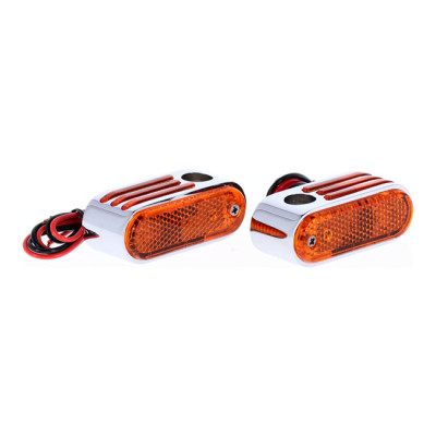 Lango Side Lighters, turn signals. Chrome