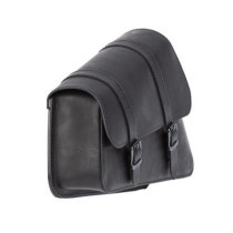 Sacoche latérale de bras oscillant - 6.5L - Harley Davidson Sportster - En Cuir noir
