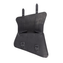 Sacoche latérale de bras oscillant - 6.5L - Harley Davidson Sportster - En Cuir noir