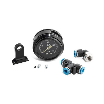 Killer Custom, air ride pressure gauge kit. Black