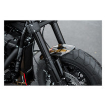 Caches tubes de fourche inférieurs - Softail Fat Bob à partir de 2018 - Noir brillant