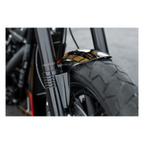 Caches tubes de fourche inférieurs - Softail Fat Bob à partir de 2018 - Noir brillant