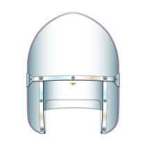 NC ''Peaked'' Beaded Heavy DutyT Windshield - Clear