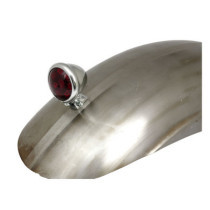Bates style LED taillight. Chrome. Red lens