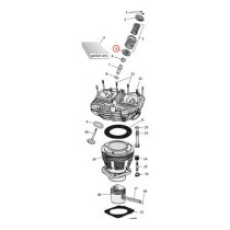 Lower valve spring collar set. Steel. STD