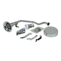 Early style Trumpet Horn kit. 6-Volt. Chrome