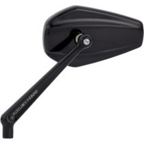 Rétroviseur Arlen Ness Mini Stocker - Gauche - Harley Davidson - Noir
