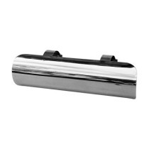 7" Straight Universal Exhaust Heat Shield Chrome 