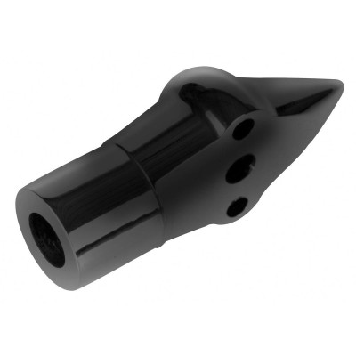  Down and Inside License Plate Turn Signal Bracket Black 