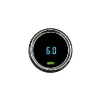  Round Mini Speedometer Scale: 225 mph  Scale Color: black Chrome 52.388 mm 