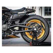  Swing Arm Axle Cover Black Powder Coated 