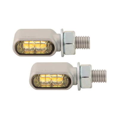  Little Bronx LED Turn Signal/Position Light Silver Tinted LED 