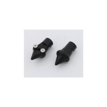  Down and Inside License Plate Turn Signal Bracket Flat Black 