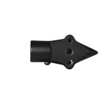  Down and Inside License Plate Turn Signal Bracket Flat Black 