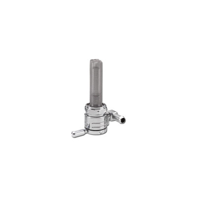  22 mm Fuel Valve Rear Facing Outlet Chrome 