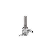  22 mm Fuel Valve Rear Facing Outlet Chrome 