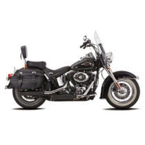  Double Groove Slip-On Mufflers Black Satin 