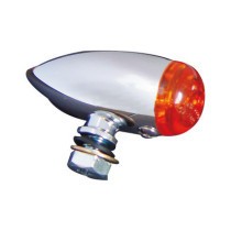  Micro Bullet Turn Signal Chrome Amber Halogen 