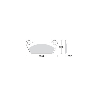  Organic Replacement Brake Pads Organic Rear 