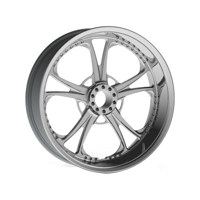 T-5 Wheel Chrome 23" 3,50" ABS Single Flange Front