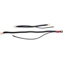  Mega Battery Cables with 12" Auxiliary Wire 10" Negative Black 