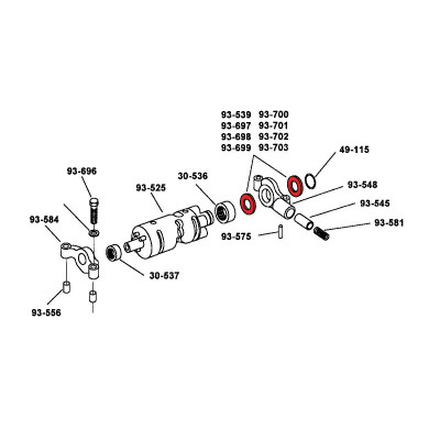 THRUST WASHER .028 SHIFTCAM Shiftcam Thrust Washer