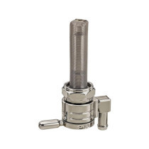  22 mm Fuel Valve Down Facing Outlet Chrome 