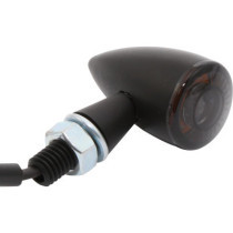  Apollo Bullet LED Turn Signal Black Anodized Smoke LED 