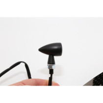 Apollo Bullet LED Turn Signal Black Anodized Smoke LED 