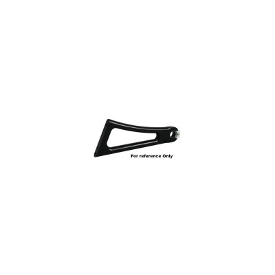  Axle Mount Side Mount License Plate Bracket For 1" Axles Black 
