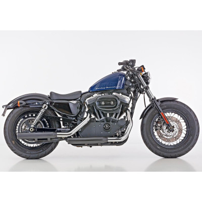 Performance Slip-On Muffler For Sportster Black Powder Coated