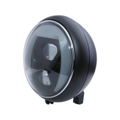  Yuma 2 Type 8 7" Cornering Headlight with Daytime Running and Position Light Black Powder Coated Reflector LED 