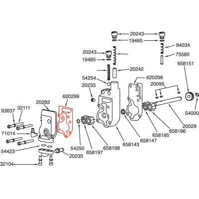 Oil Pump Top Cover Gasket Pack 10